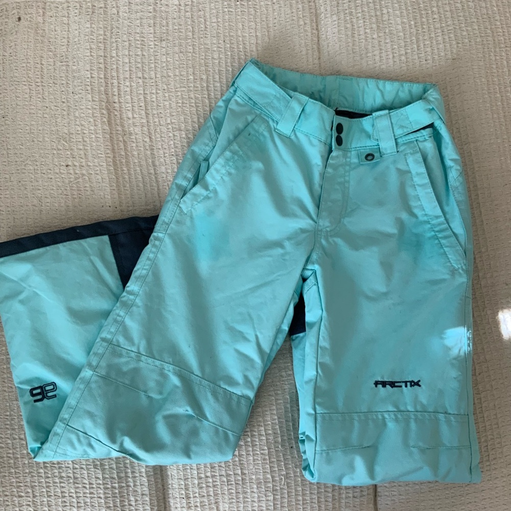 Kids Arctix Blue Insulated Waterproof Snow Ski Pants Rain Lined Size Medium